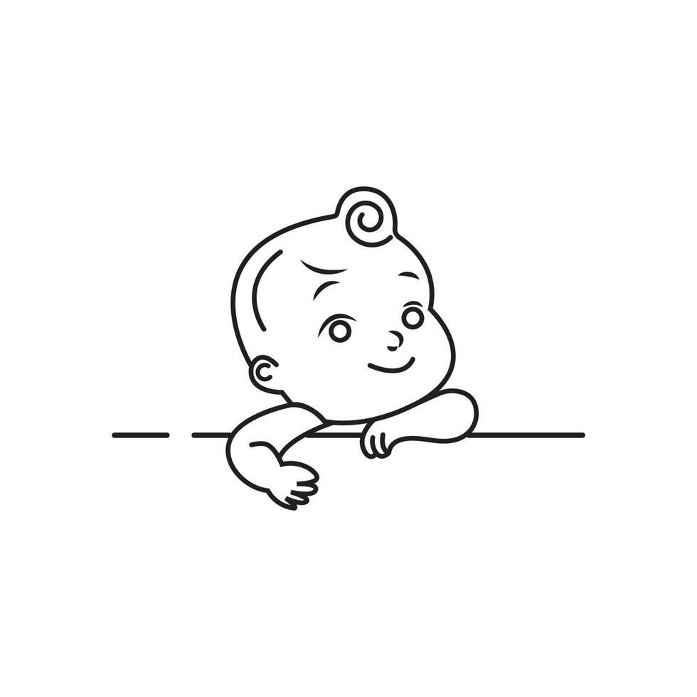 baby logo vector