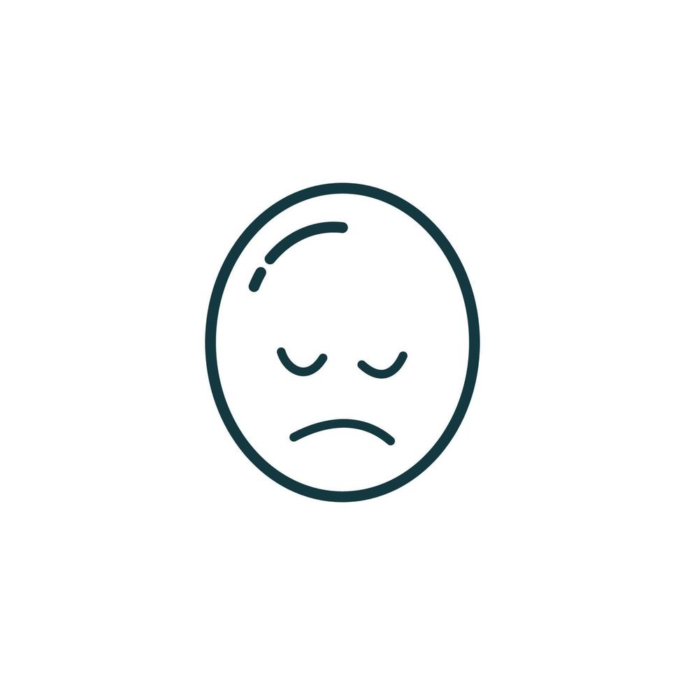 Sad logo icon vector