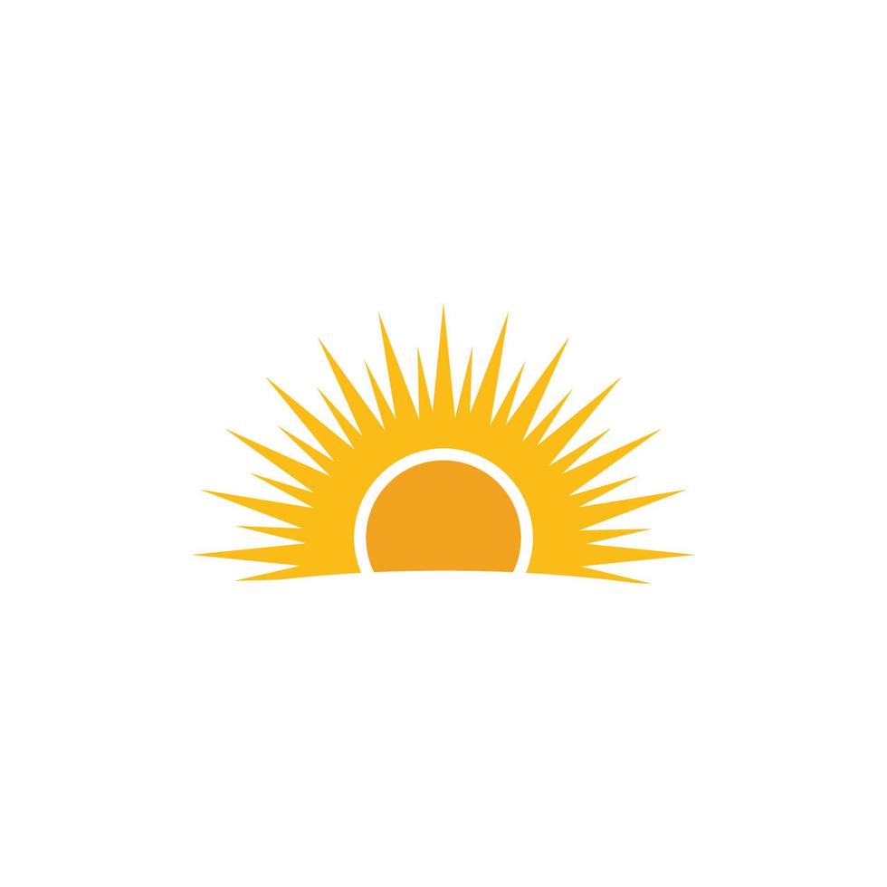 logotipo de ilustración de sol vector