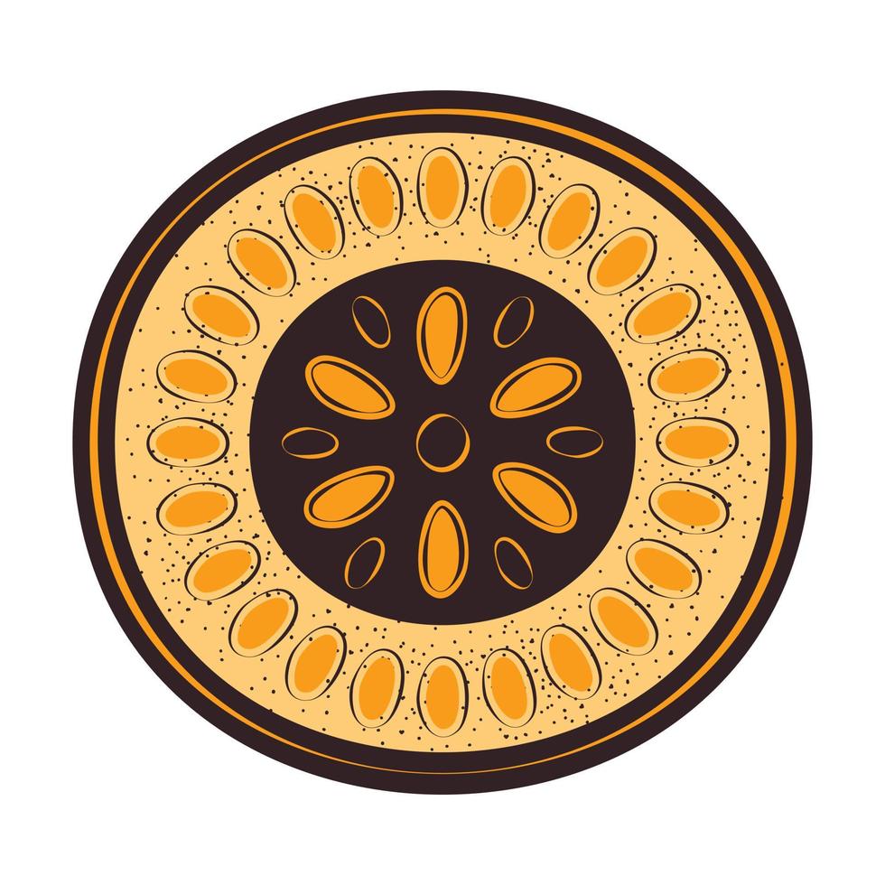 Ceramic Round Scandinavian Flat Plate vector