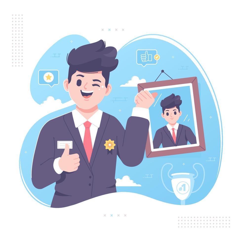 employee appreciation reward illustration vector