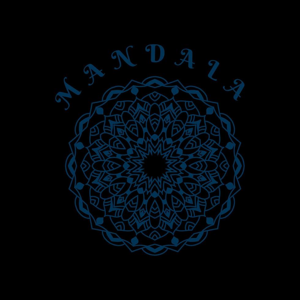 Mandala Circle Blue Vector