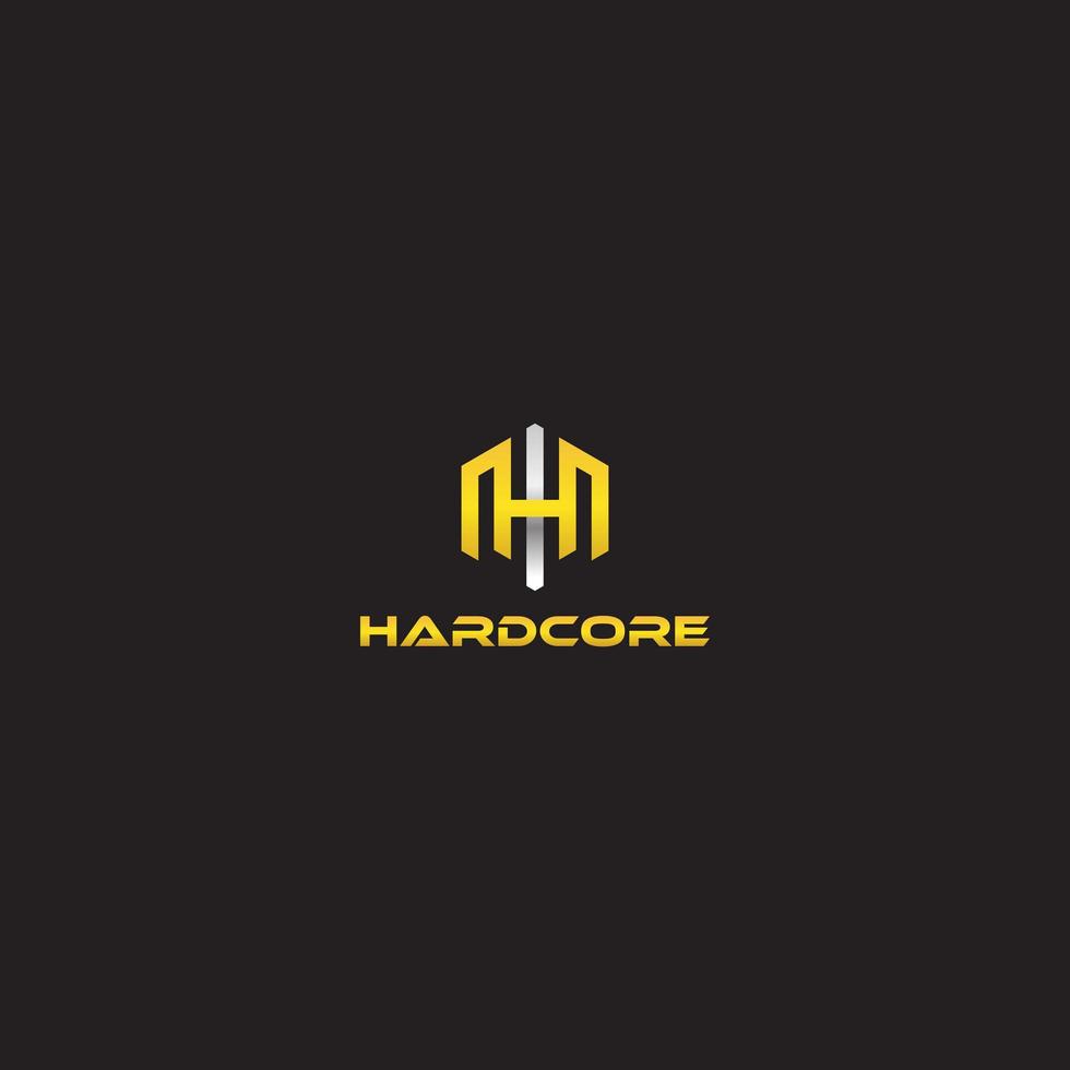Initial letter H logo monogram letter simple vector