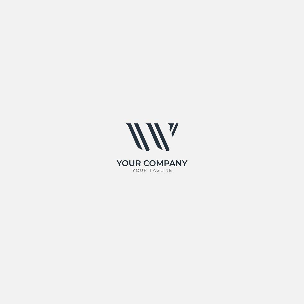 initial letter W logo concept vector