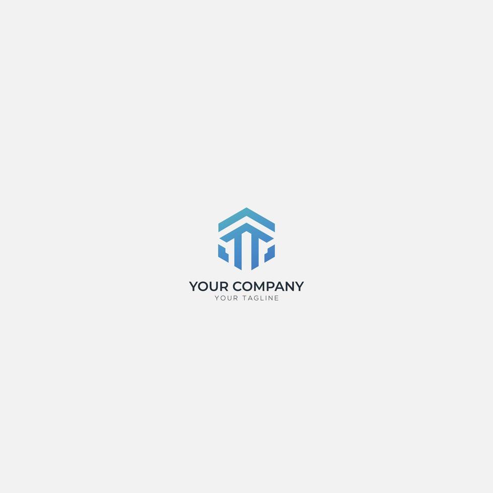 express Up letter T arrow minimalist logo vector