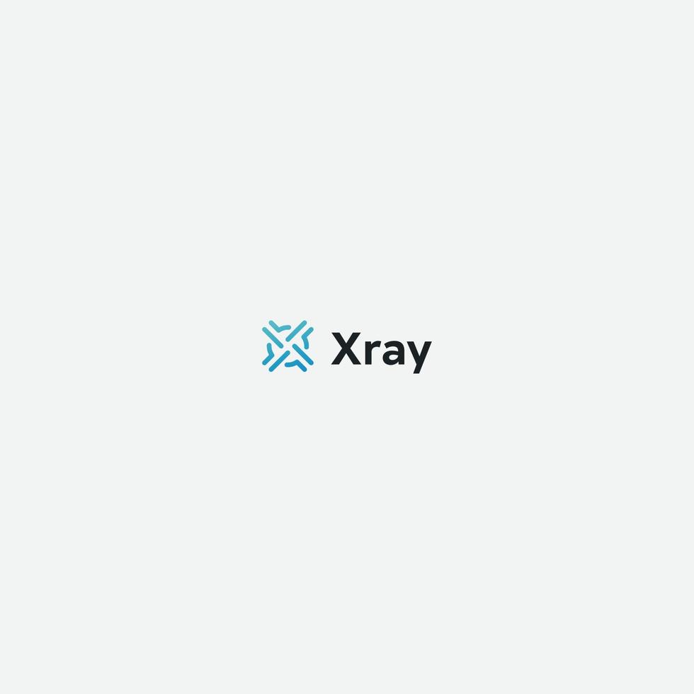 simple abstract letter X logo vector