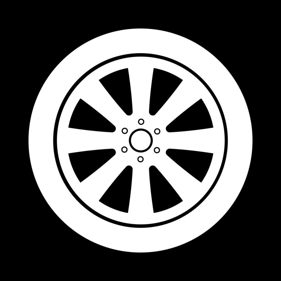 Car wheel it is icon . vector