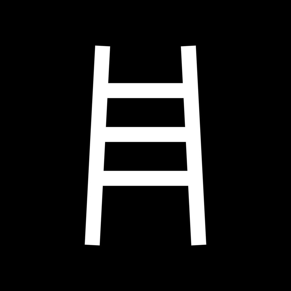 Ladder it is white icon . vector