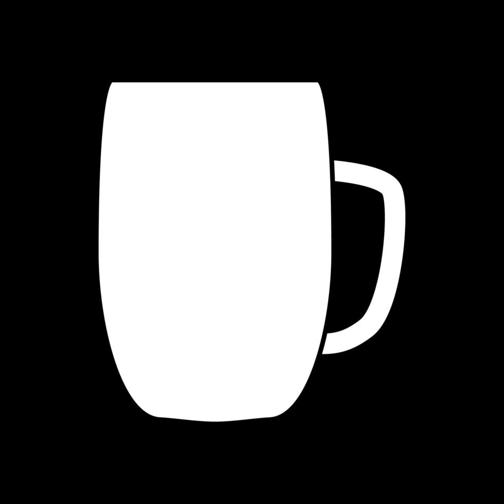 Beer mug white color icon . vector