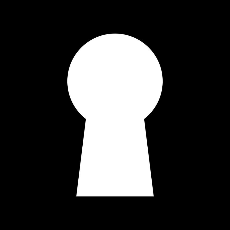 Keyhole it is icon . vector