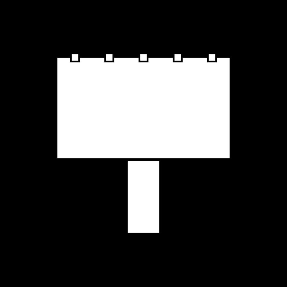 Bigboard it is white icon . vector