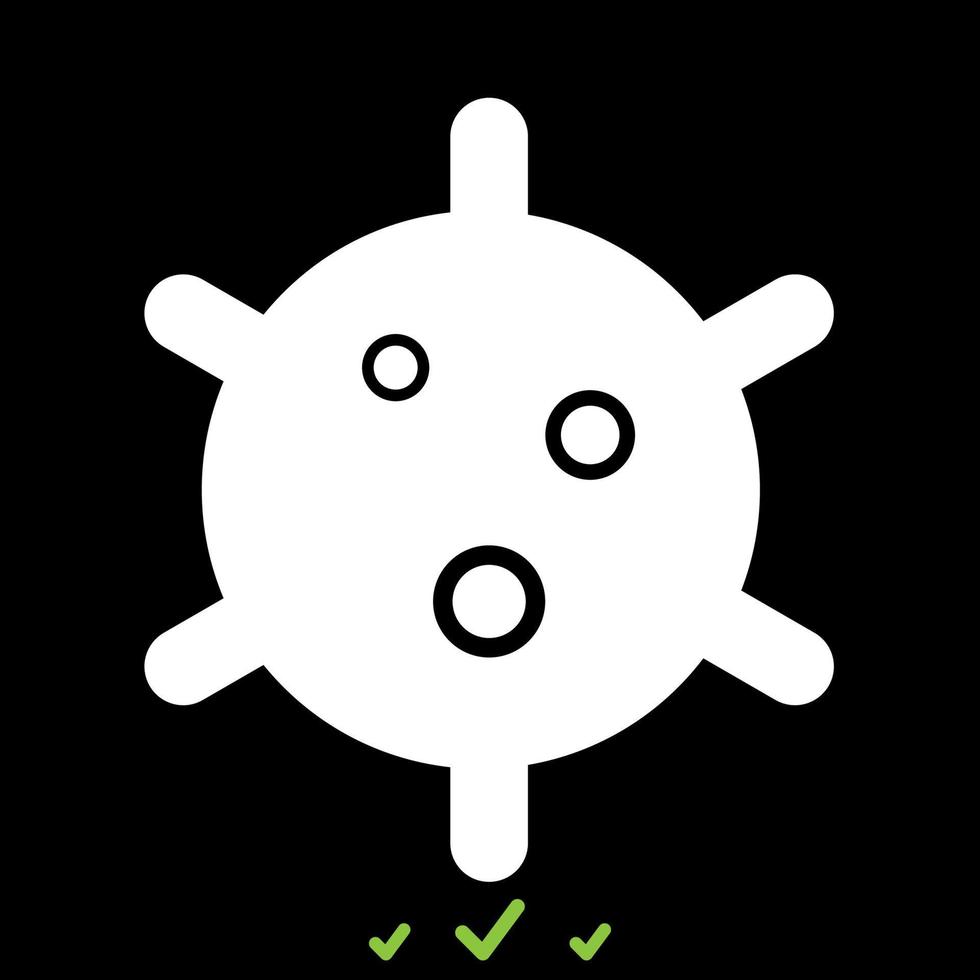 Virus it is white icon . vector