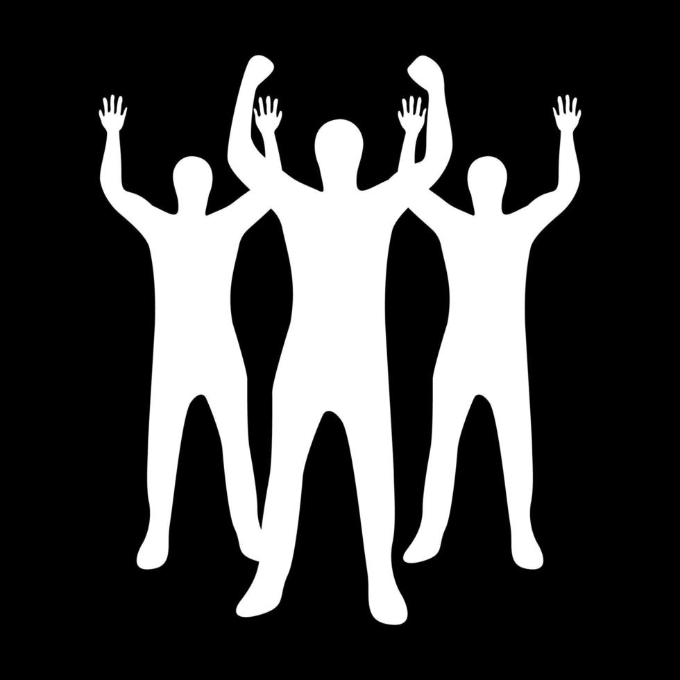 Business people white color icon . vector