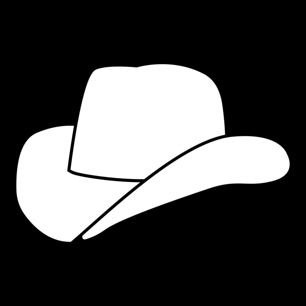 Cowboy hat it is icon . vector