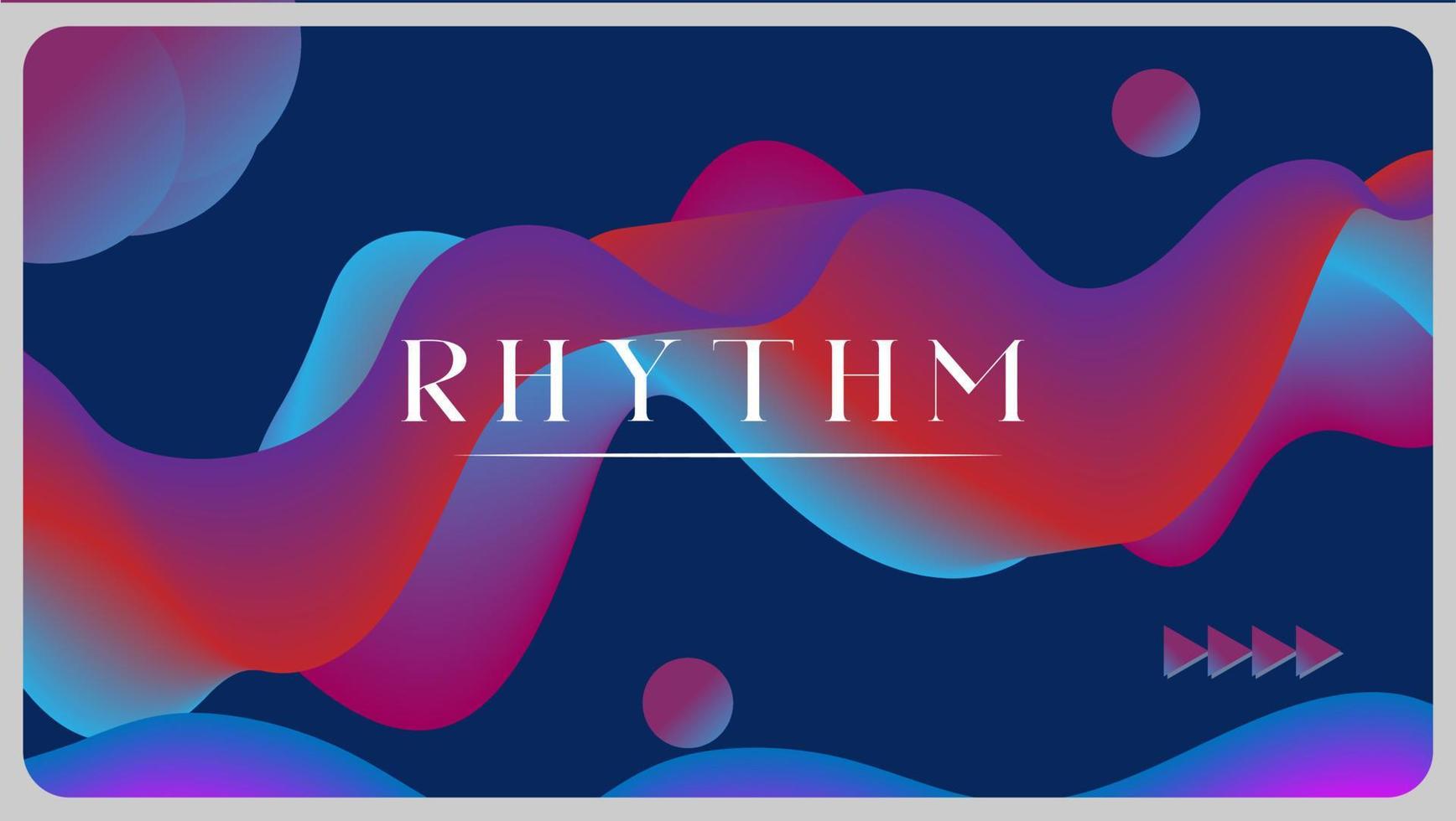 ritmo de banner web vector