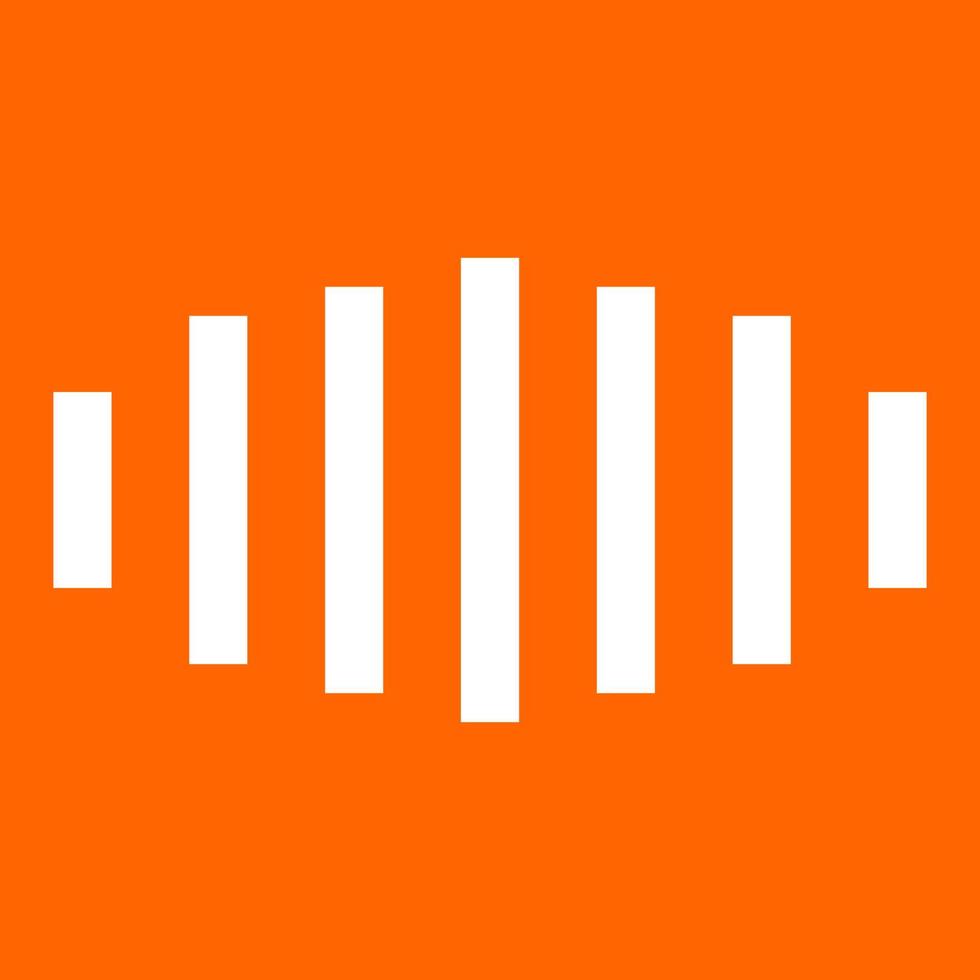 Digital signal white icon . vector