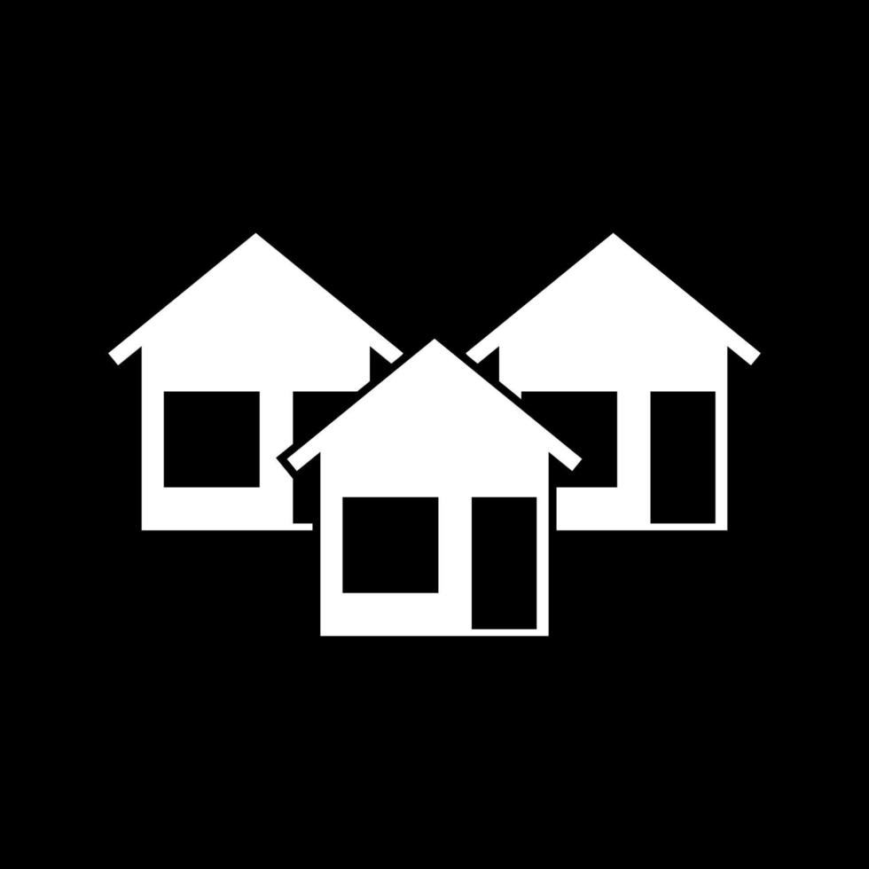 Three house it is icon . vector