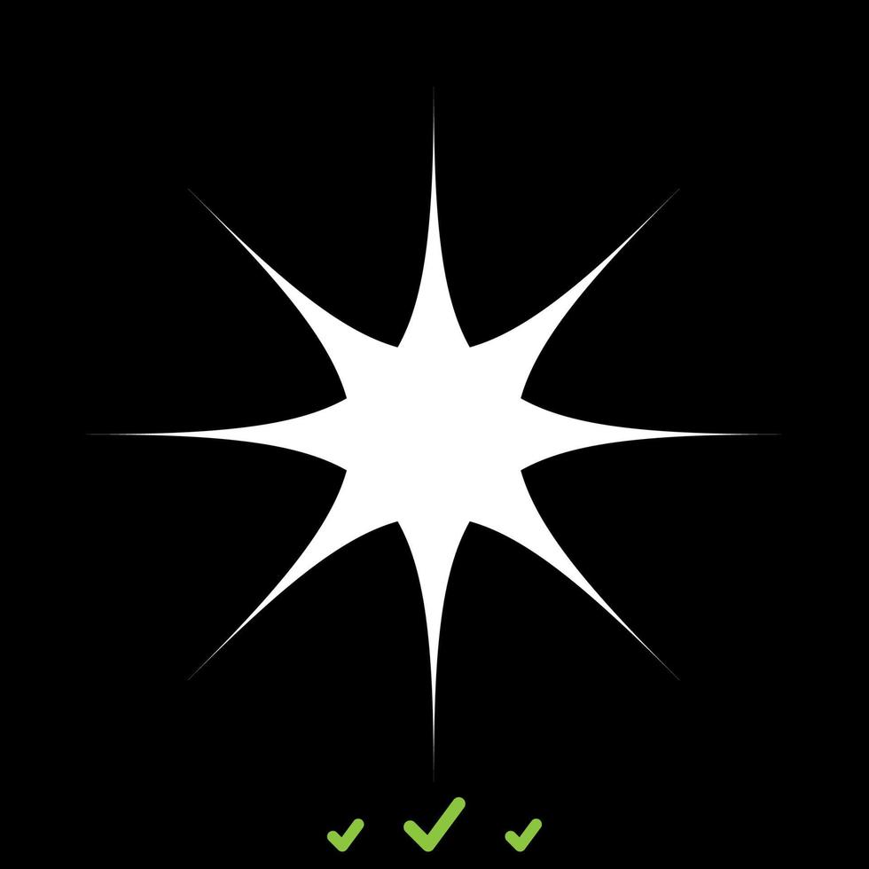 Star it is white icon . vector