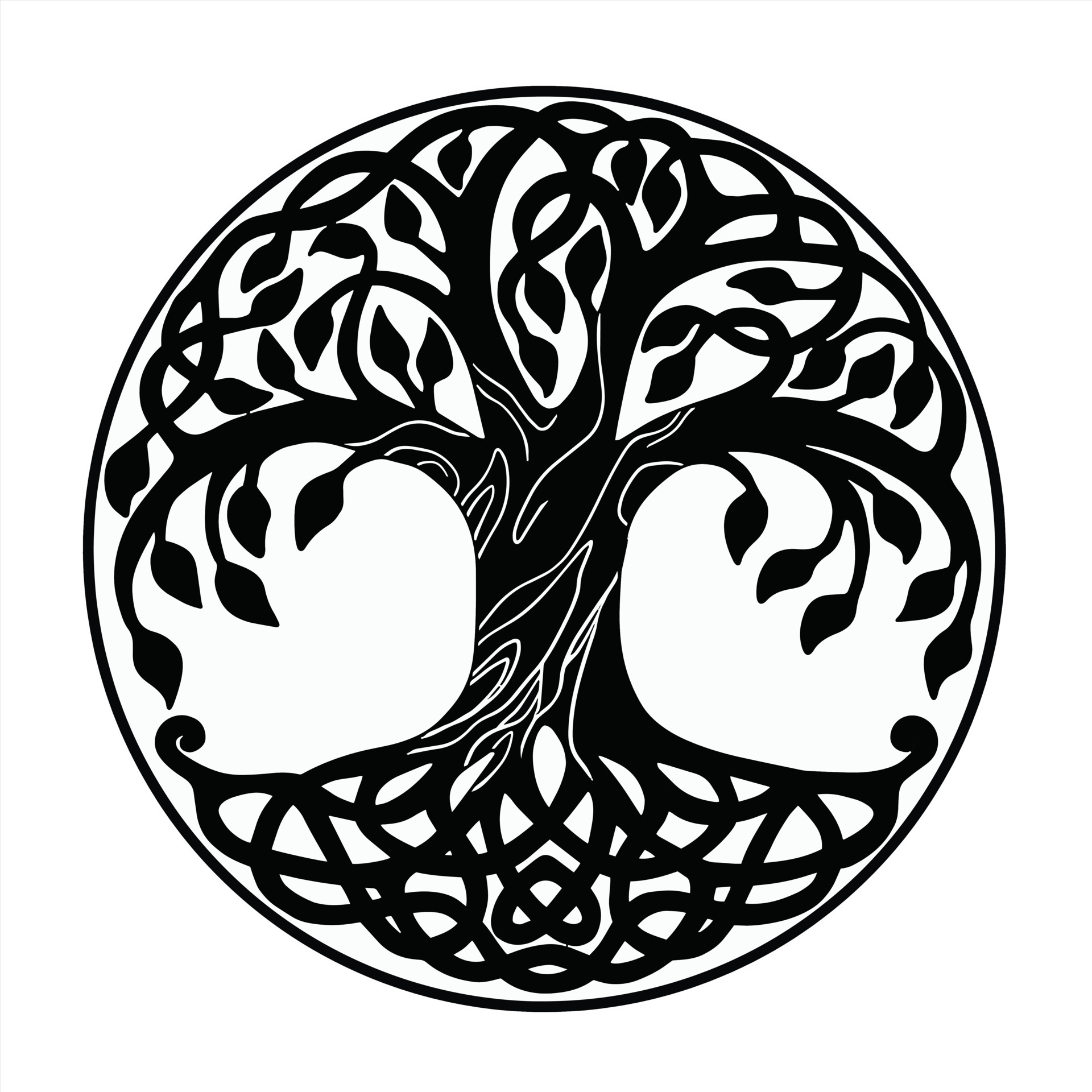 illustration of norse tree on white background 5298665 Vector Art at ...