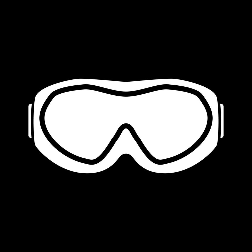 Ski goggles it is icon . vector