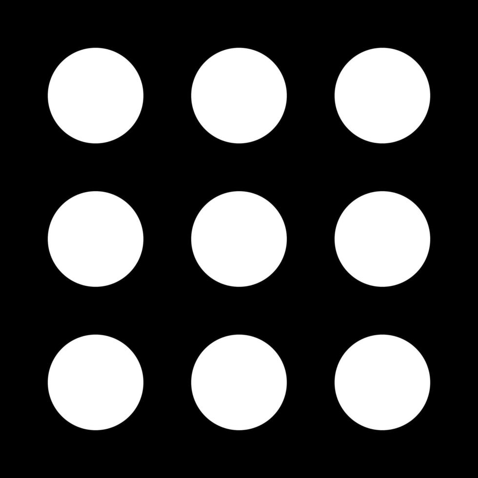 Dial button white color icon . vector