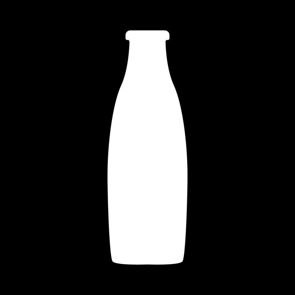 Bottle it is white icon . vector