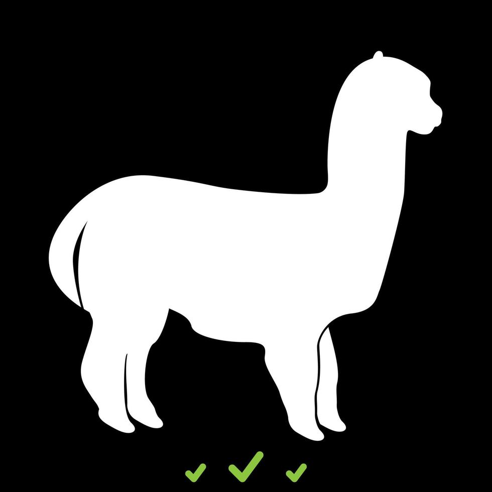 Alpaca it is white icon . 5298884 Vector Art at Vecteezy