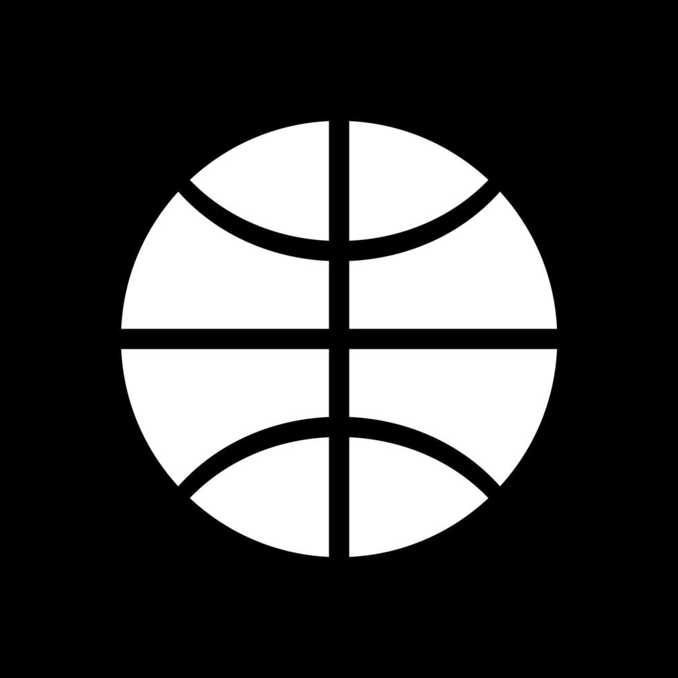 Basketball ball white color icon . vector