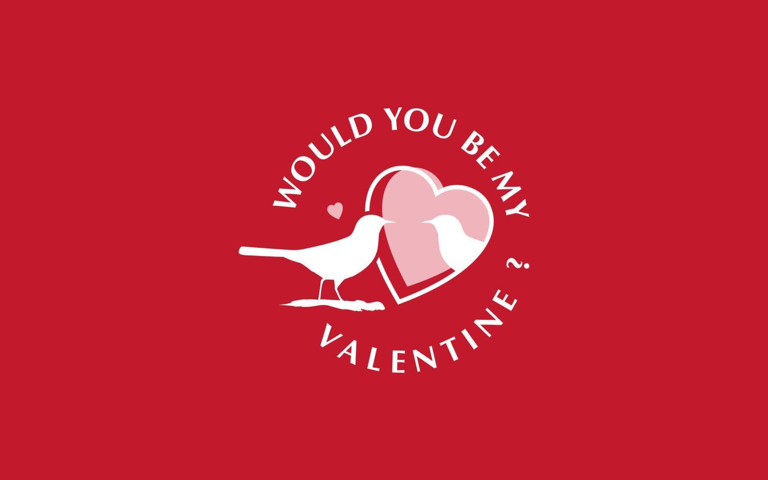 Happy valentine's day banner. Would you be my valentine. vector