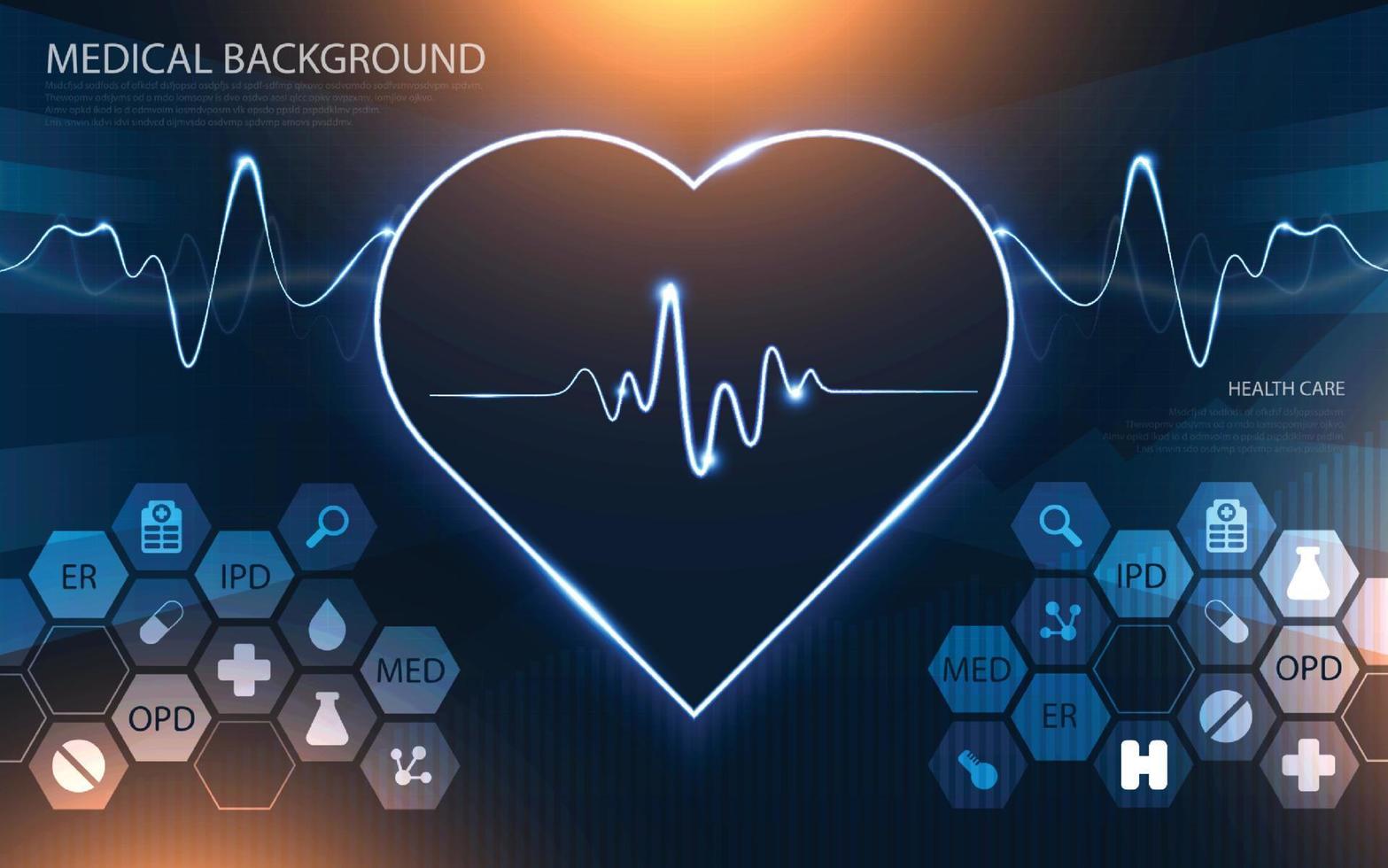 Modern medical technology and innovation concept. health care pattern medical innovation concept background design. vector