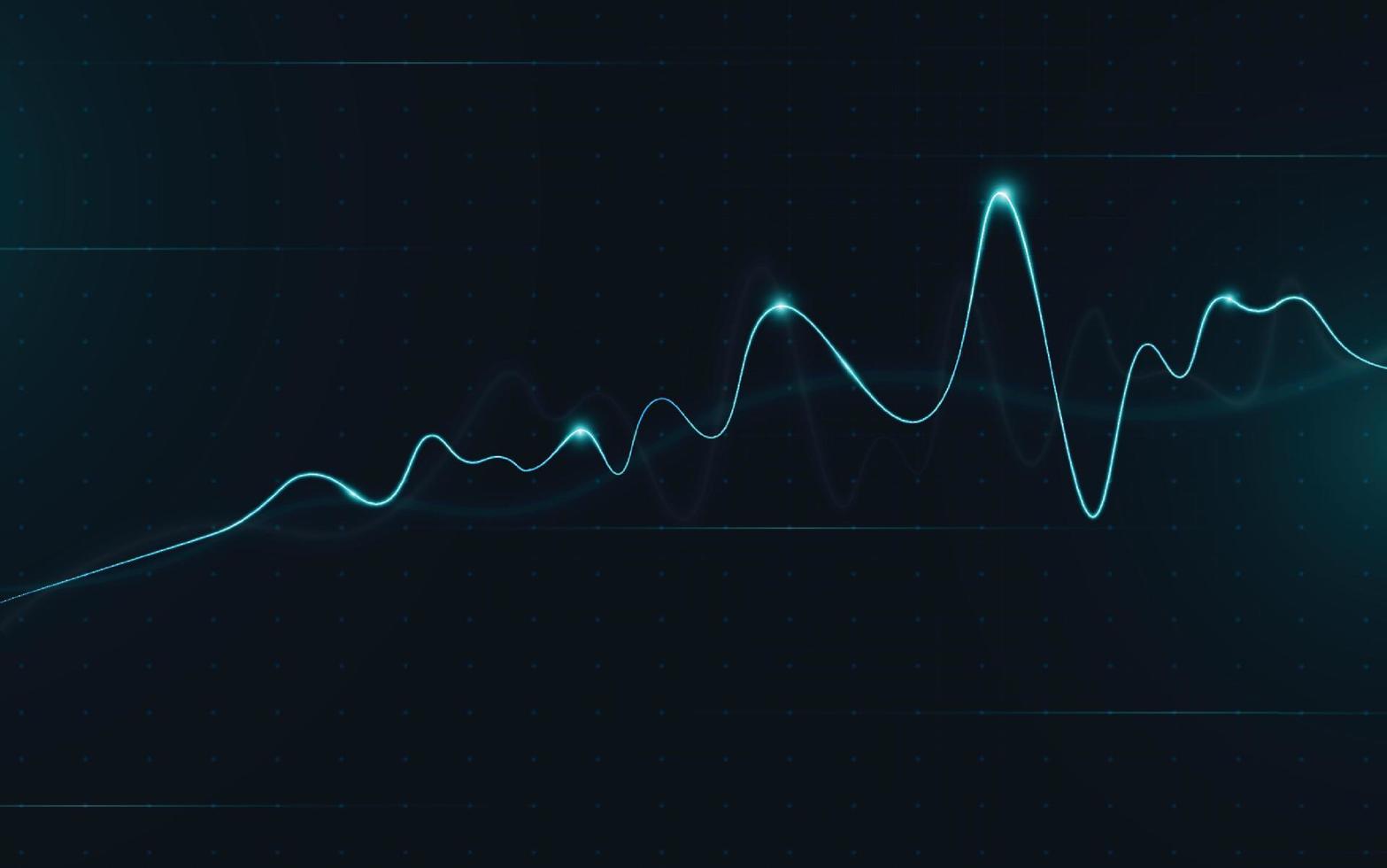 Financial stock market graph on stock market investment trading, Bullish point, Bearish point. trend of graph for business idea and all art work design. vector illustration.