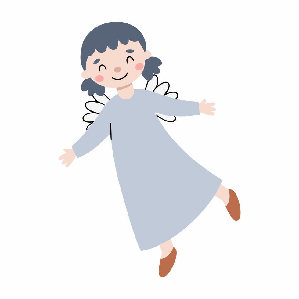 Cute tooth fairy on white background. Princess for girl. vector