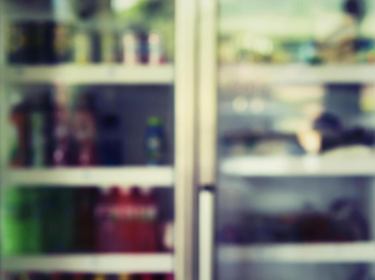 Blurred of freezer for drink photo