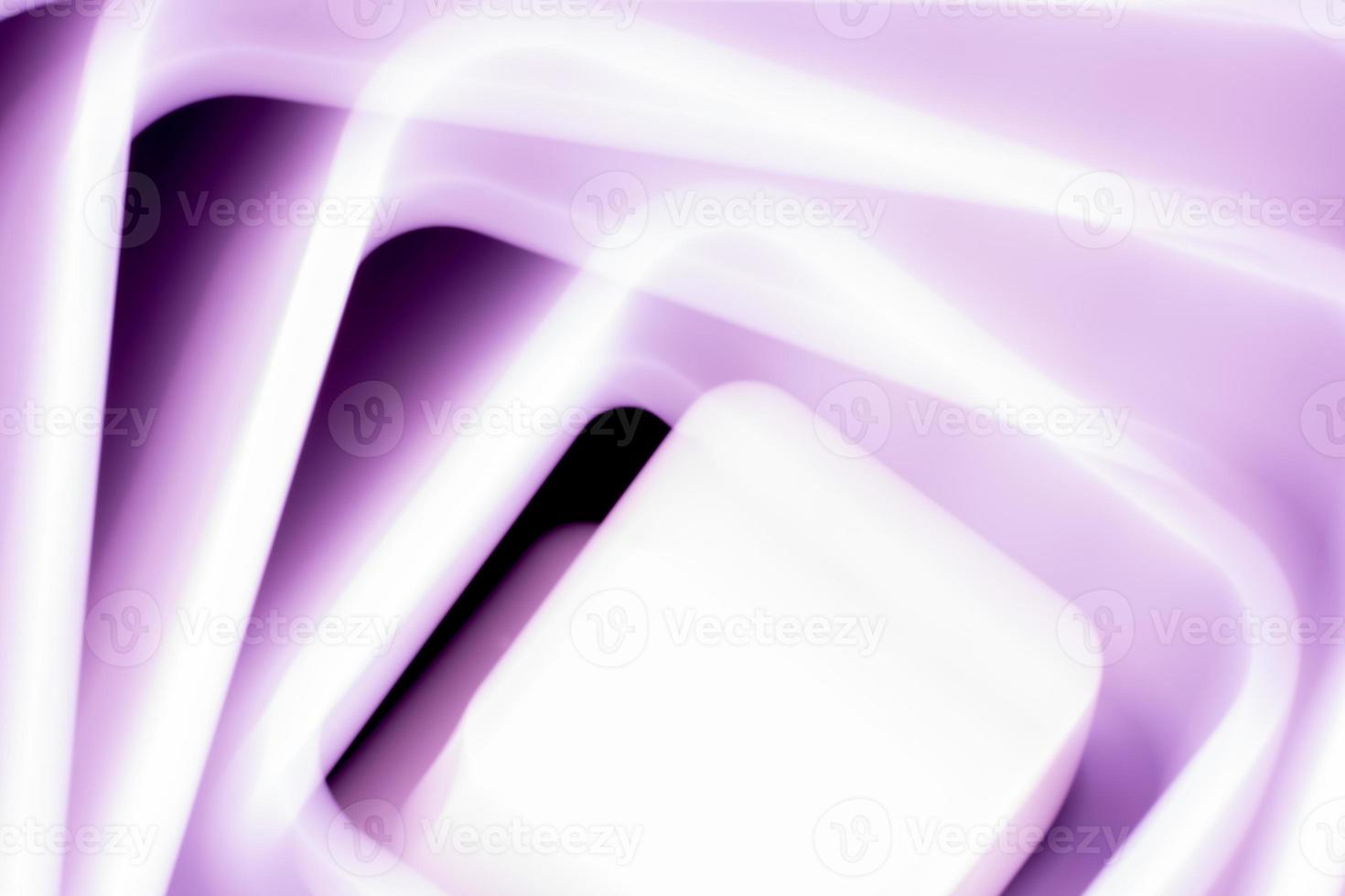 Blurry light from lamps in the form of squares. photo