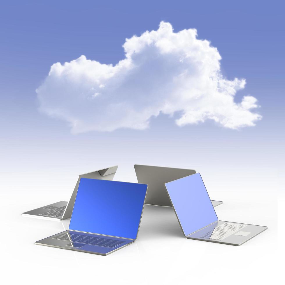 Cloud computing concept photo