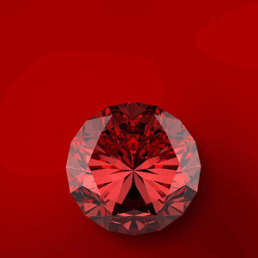 red diamond on red background photo