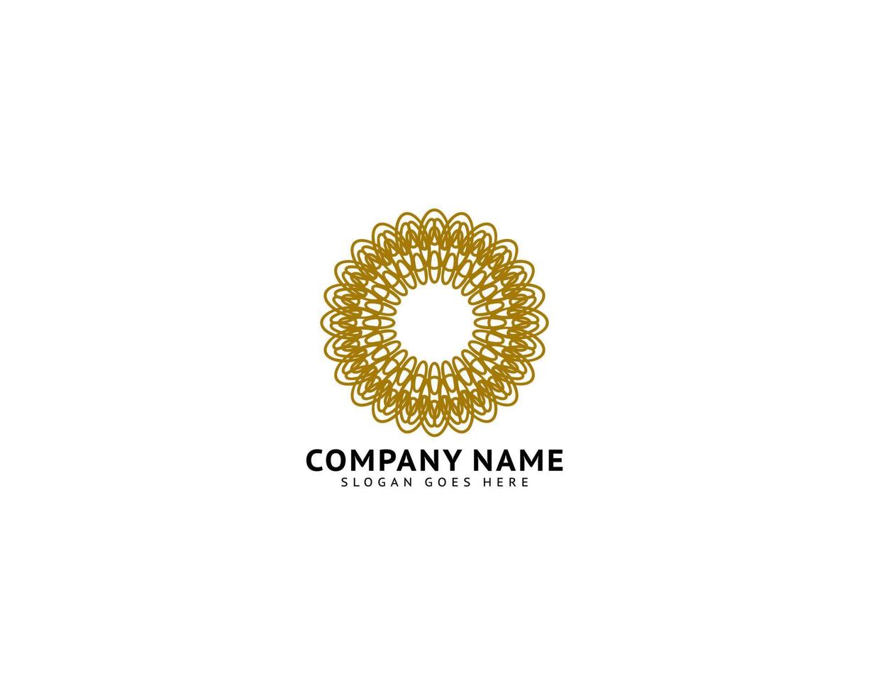 Abstract flower logo icon design vector