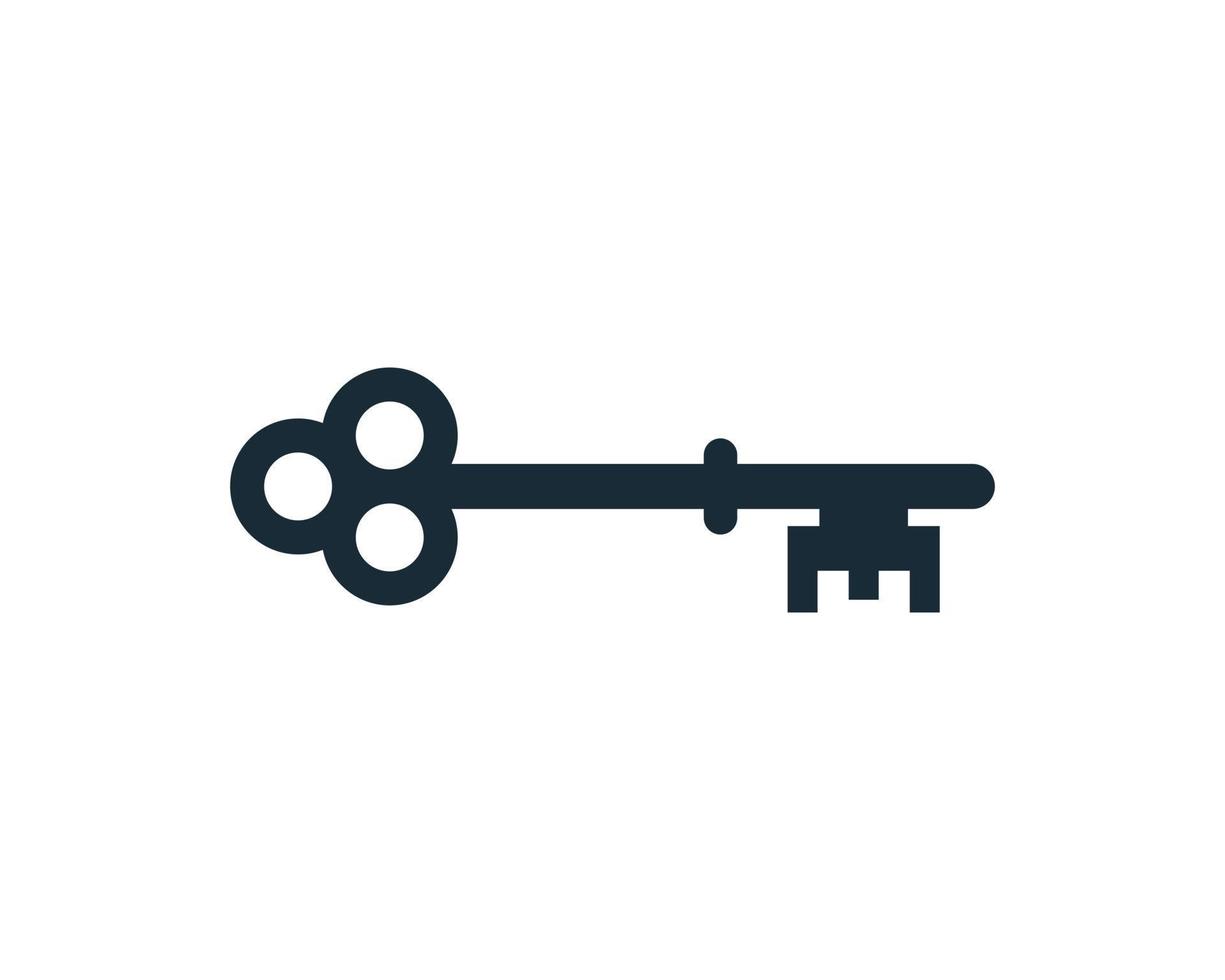 Key Icon Vector Logo Template Illustration Design