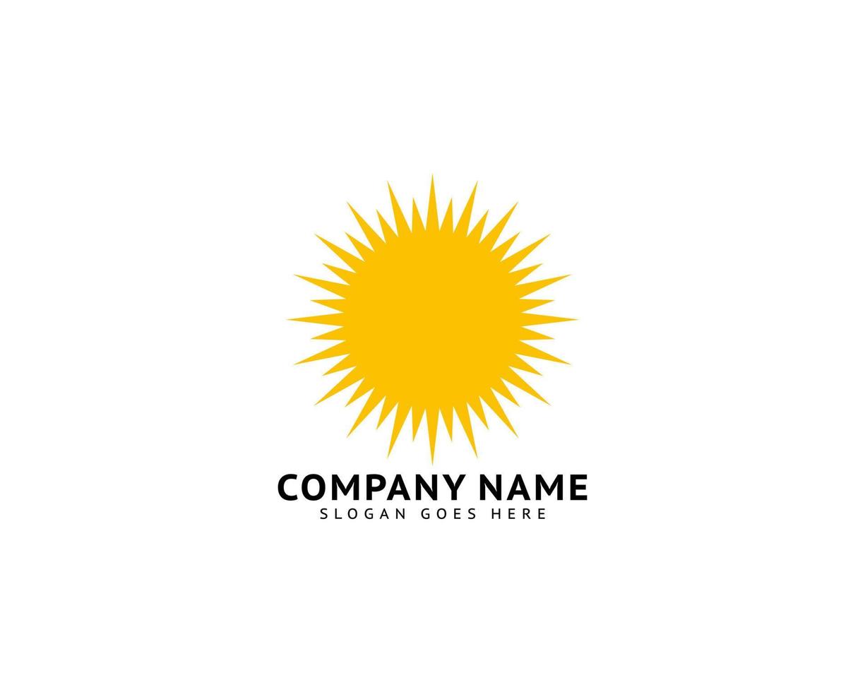 Sun Logo Design Template Vector