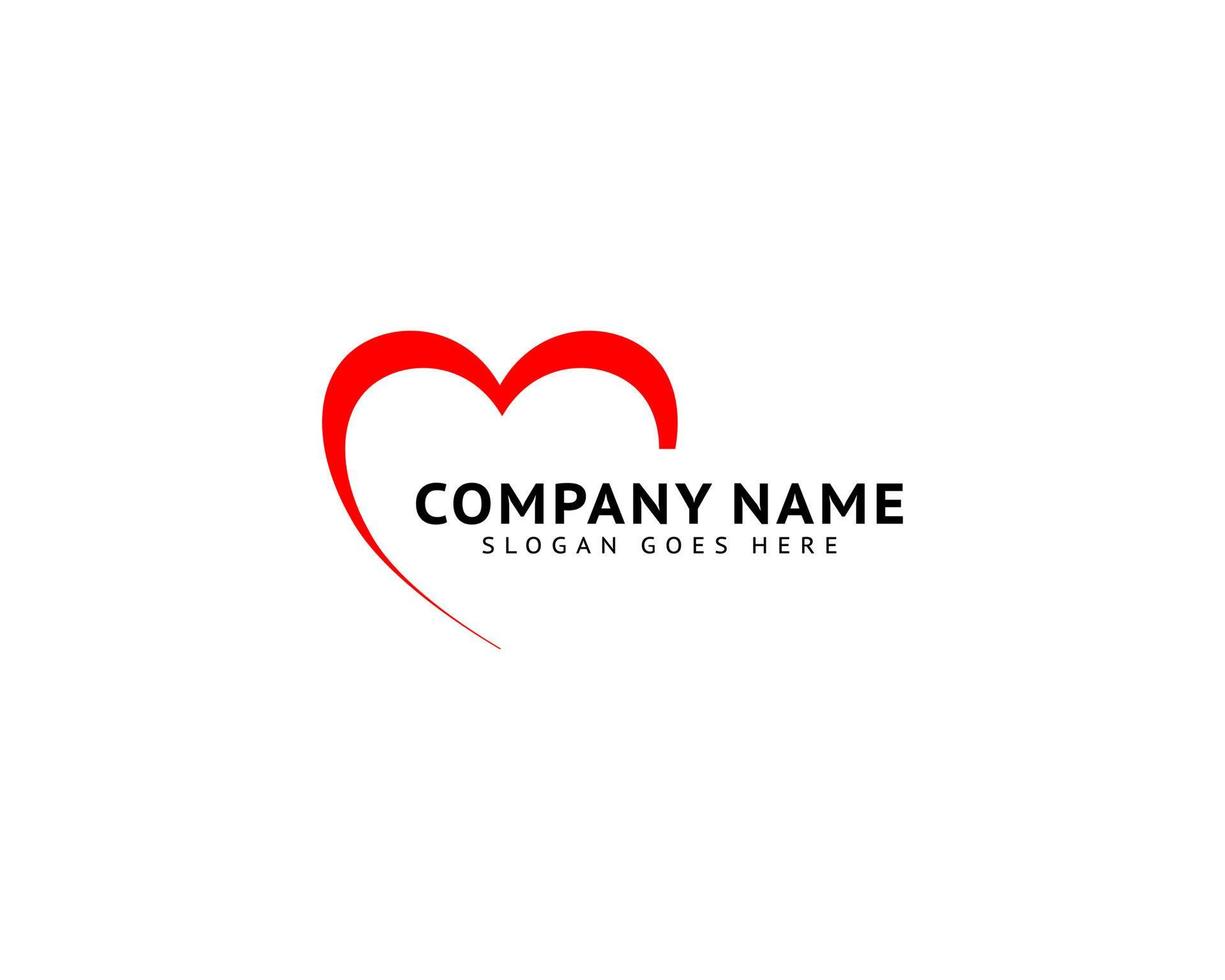 Heart Love Logo Template Vector Icon Design