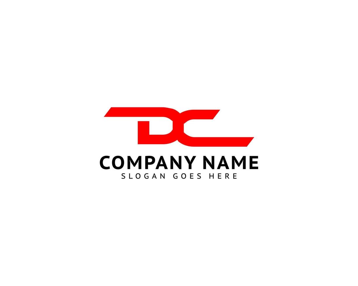 Initial Letter DC Logo Design Template vector