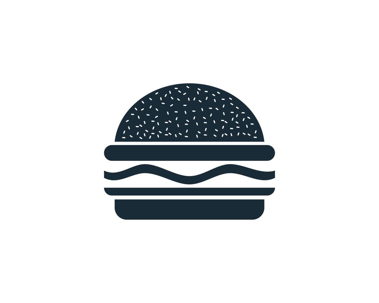 diseño de ilustración de plantilla de logotipo de vector de icono de hamburguesa