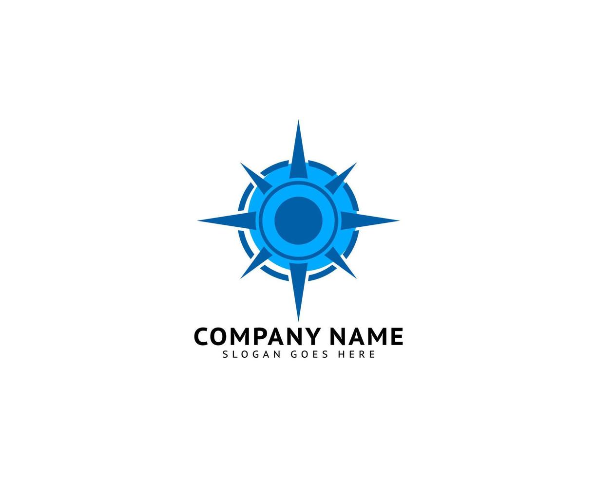 Compass logo template vector icon illustration design