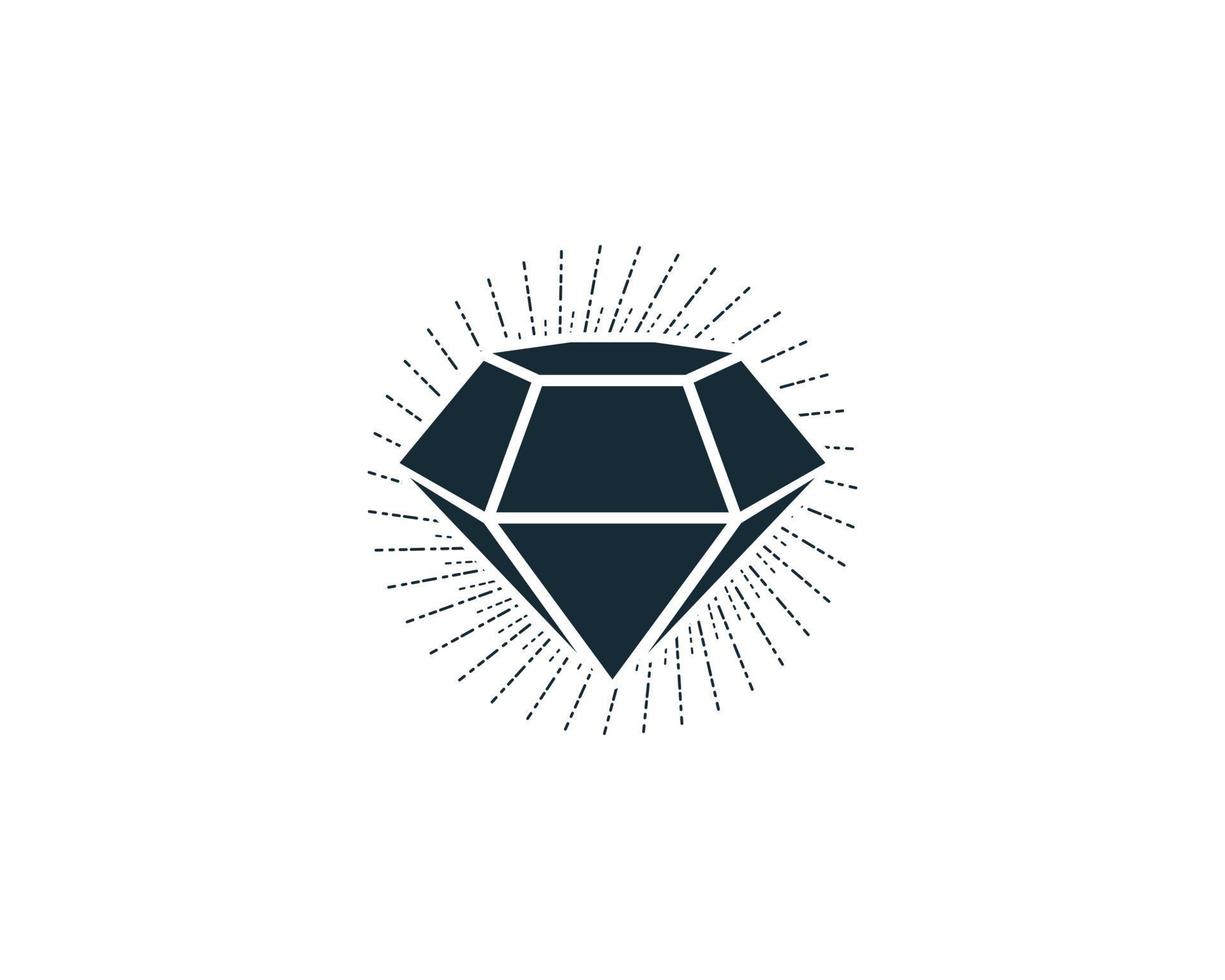 Diamond Stone Icon Design Template Elements vector