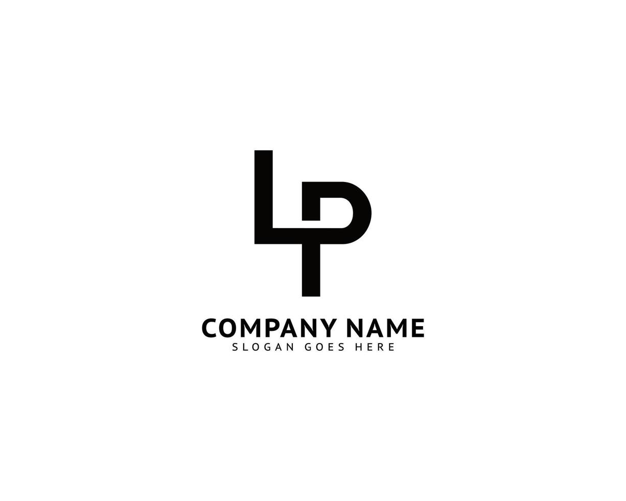 Initial Letter LP Logo Template Design vector