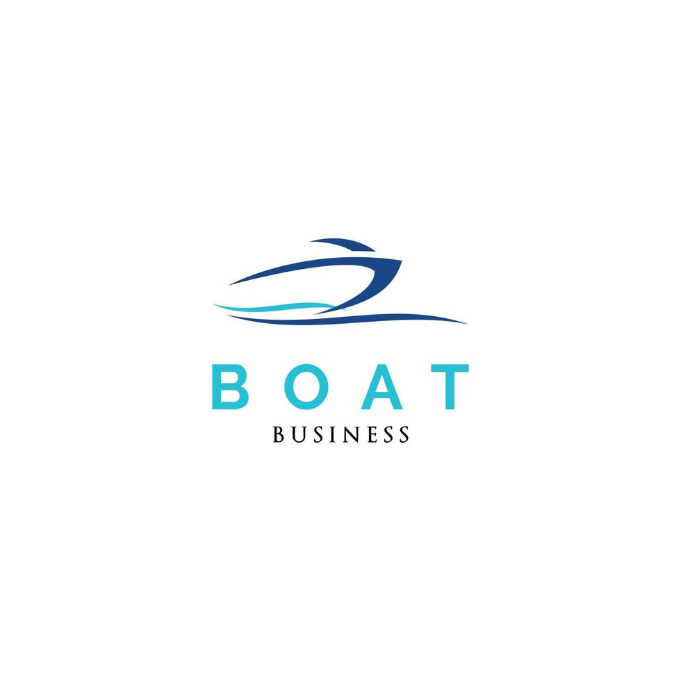 Boat ship icon logo design inspiration vector