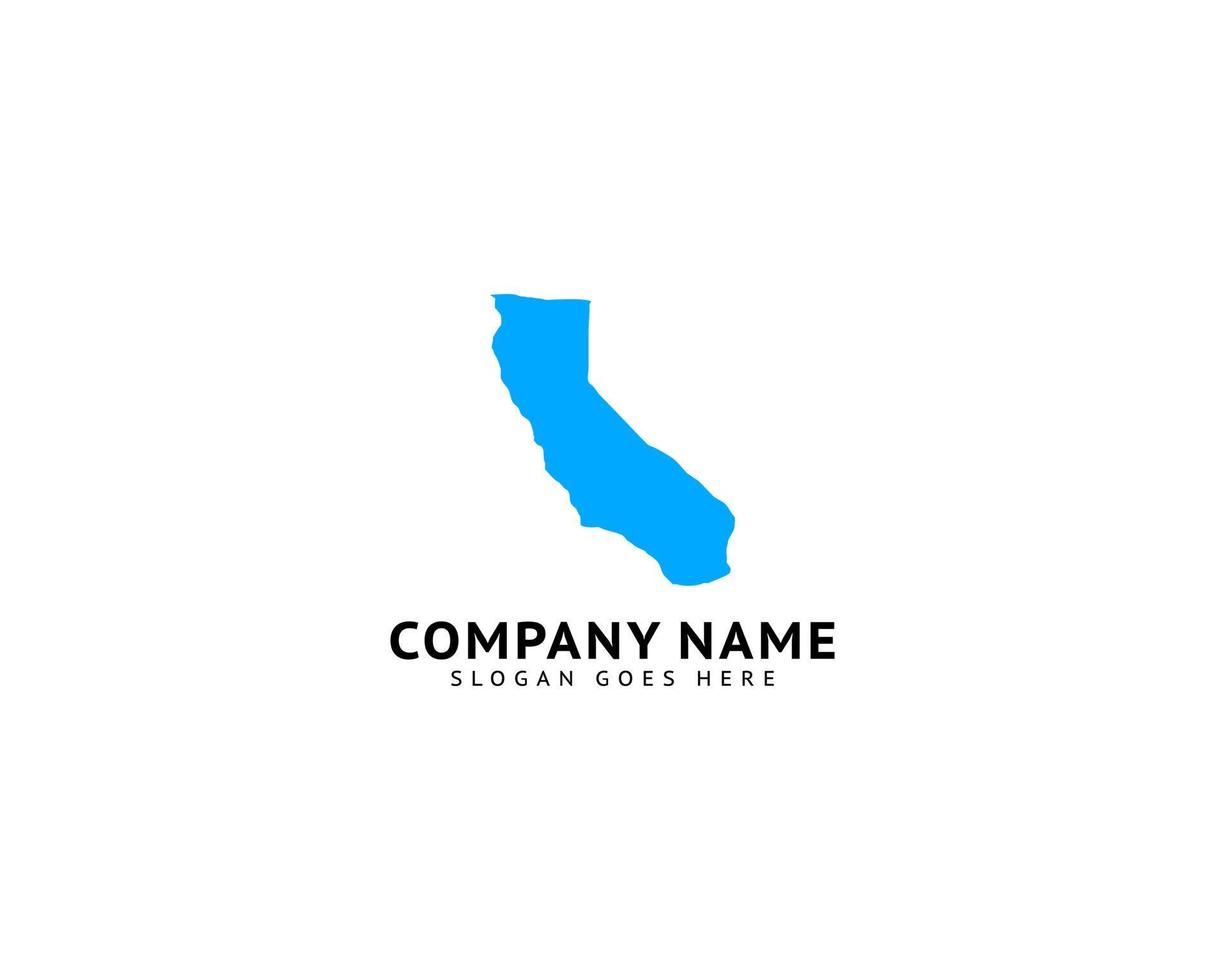 California map logo template design vector