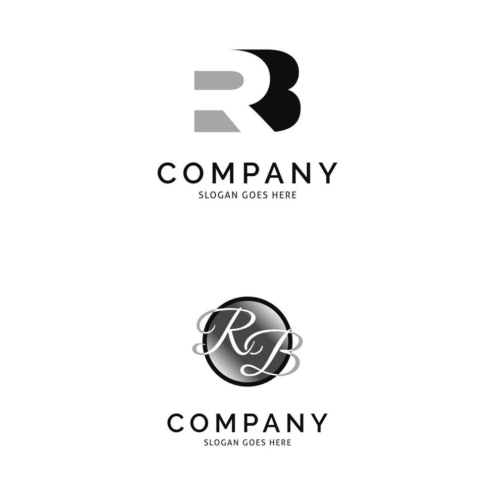 Set of Initial Letter RB Icon Vector Logo Template Illustration Design