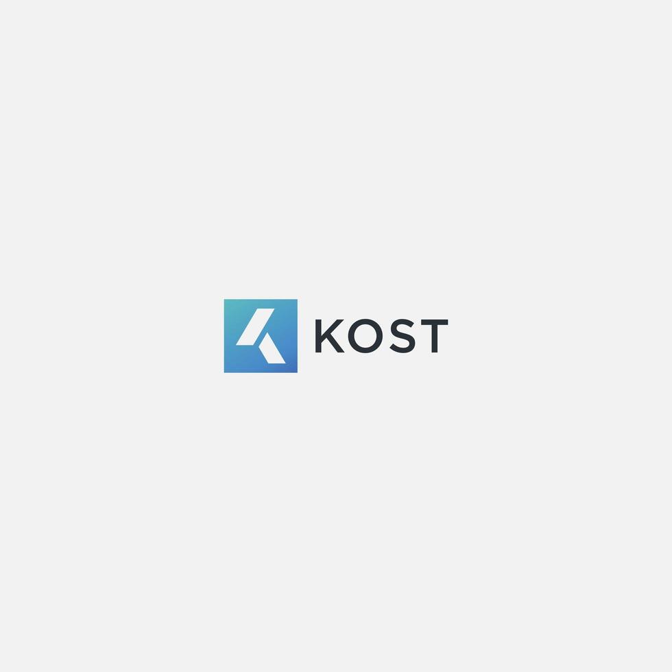 modern K monogram letter Logo vector