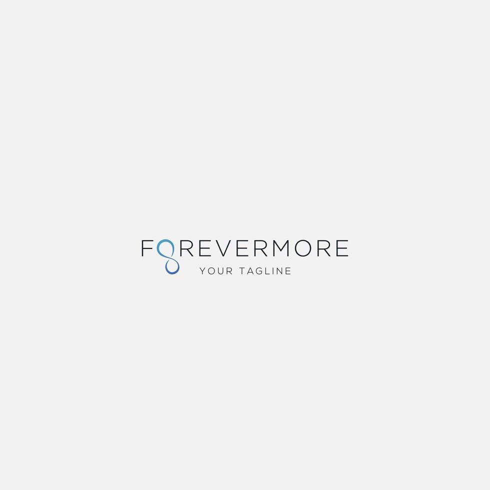 forever more infinity logo simple vector